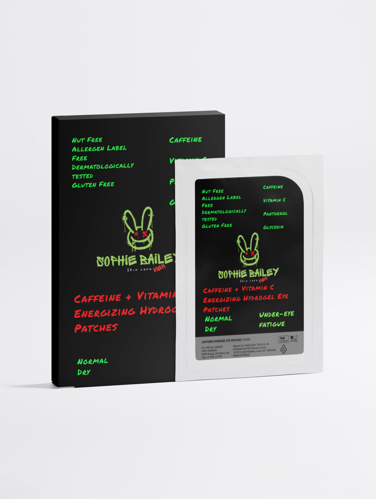 Mens Caffeine + Vitamin C Energizing Hydrogel Eye Patches