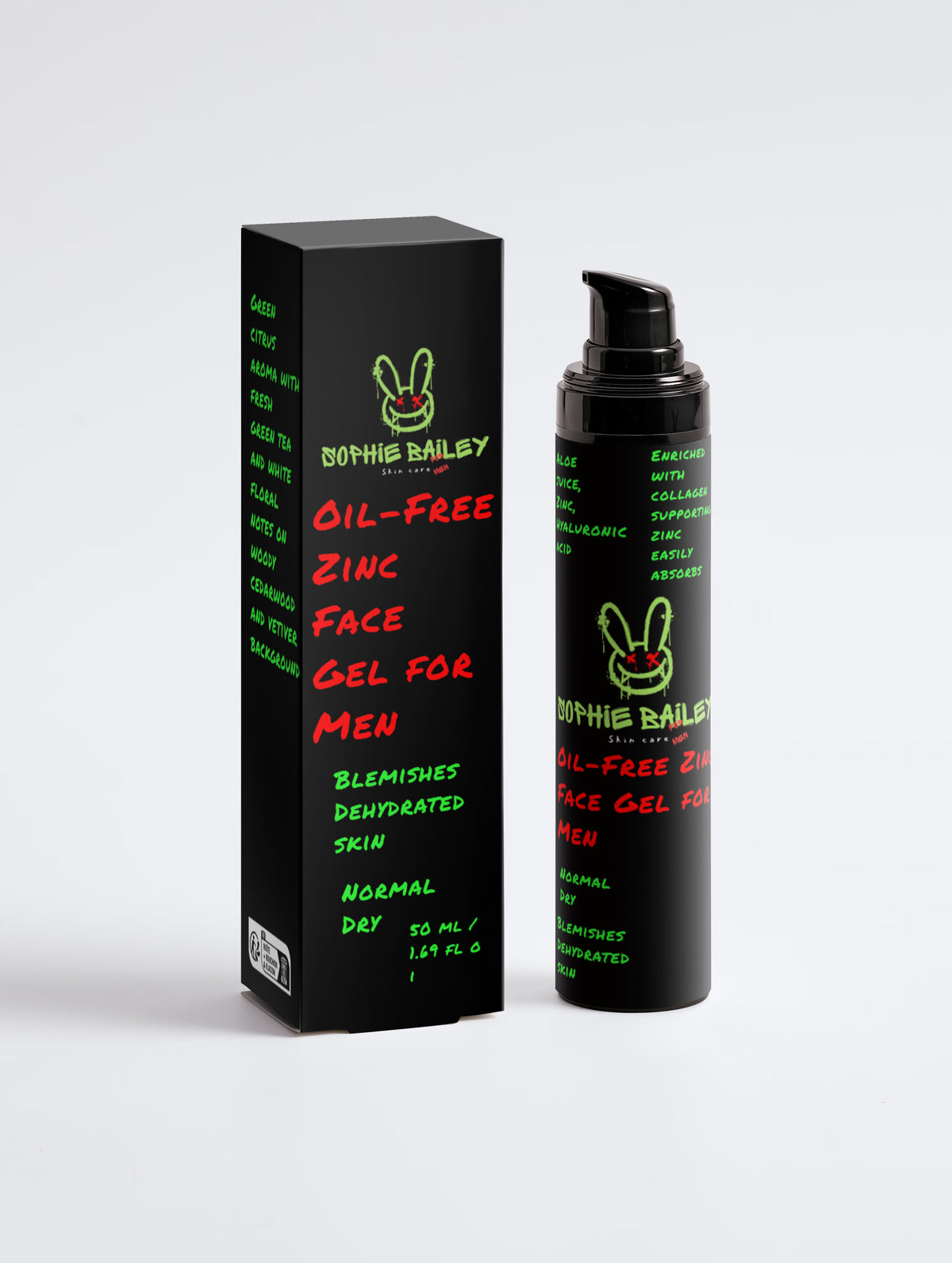 Oil-Free Zinc Face Gel for Men